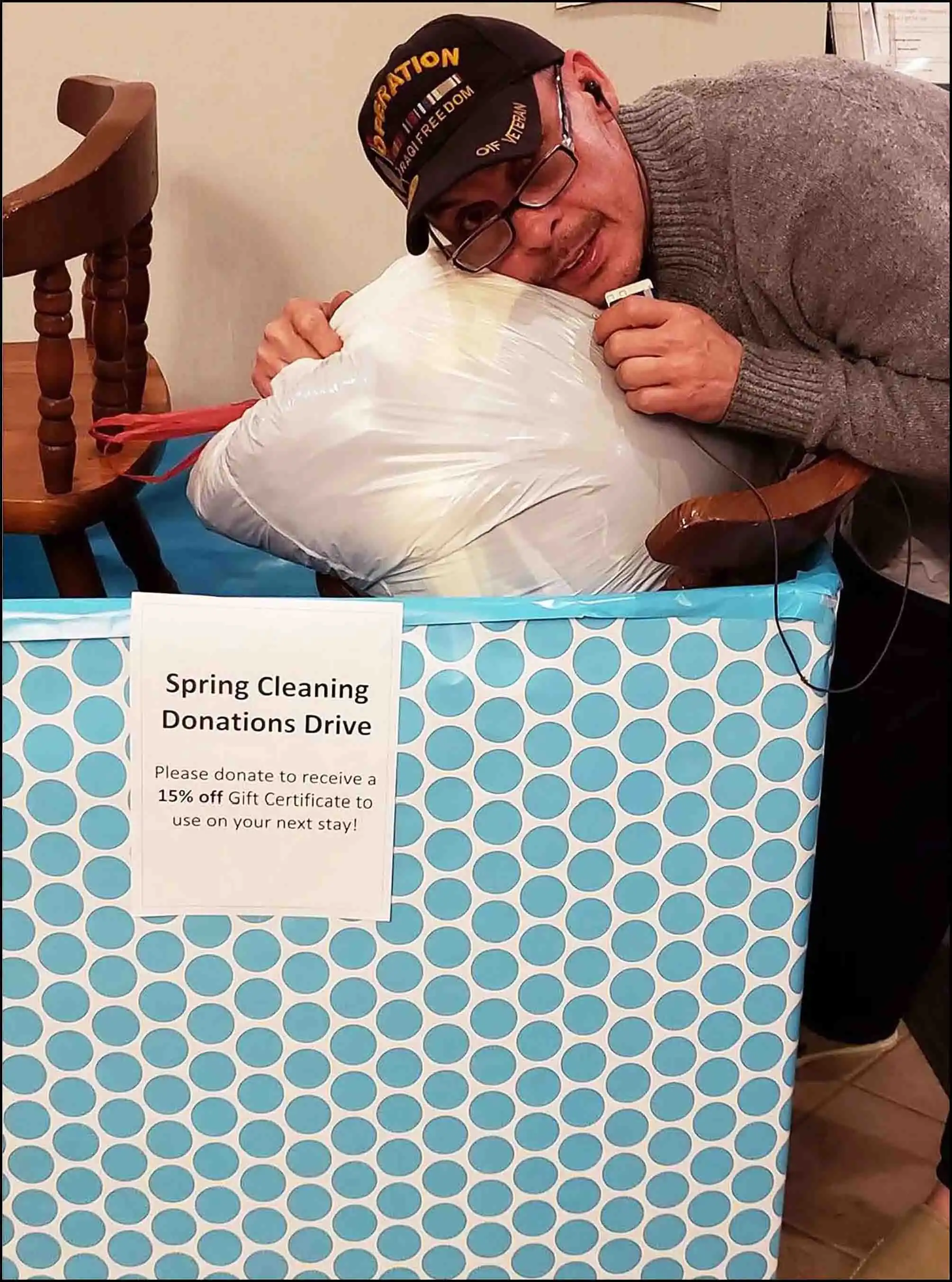 Book Author & Veteran David Haave shares in the community drive to help children; his favorite thing being the author is helping others! 2018... -- David Haave